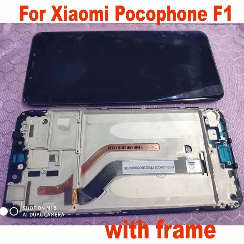 100% протестированный ЖК-дисплей для Xiaomi Poco F1 MI Pocophone дисплей кодирующий