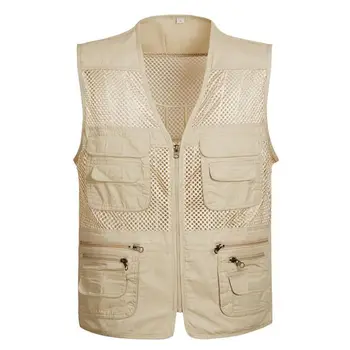 

Men's Photographer Vest Multi-Pockets Cheap Vests Out-door Shooting Hunt Waistcoat Vest Walking Travel Vest plus size S-4XL