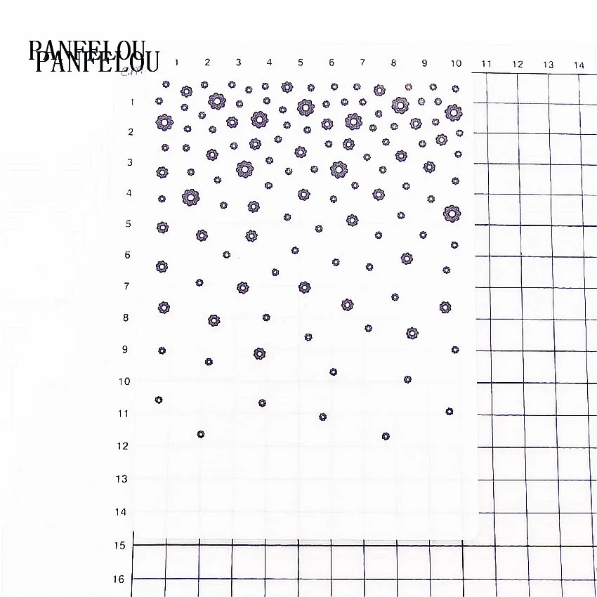 PANFELOU разбросанные капли дождя папки для Тиснения пластиковые для скрапбукинга DIY шаблон помадка торт фотоальбом изготовление открыток