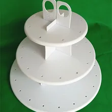 Три слоя пластиковые леденцы торт, поп-дисплей кекс стенд выпечки инструменты