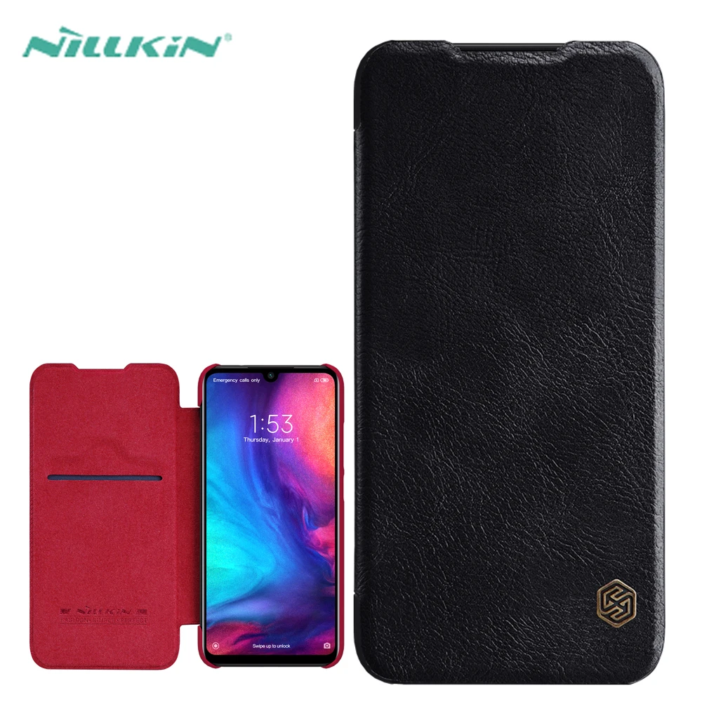 

For Xiaomi Redmi Note 7 Flip Case Redmi Note 7S Wallet Case Nillkin Qin PU Leather Cover Flip Case For Xiaomi Redmi Note 7 Pro