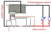 48V BMS 13S Li-ion Battery 30A Lithium Battery Protection Board Balance + Wire Board Module 120x60x10mm Integrated Circuits