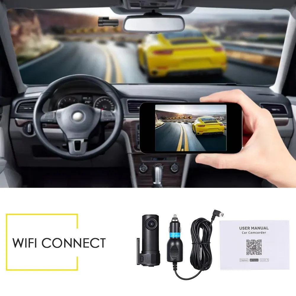 Видеорегистратор Buleskysea S600 HD Wi Fi G датчик циклическая запись|Видеорегистраторы| |
