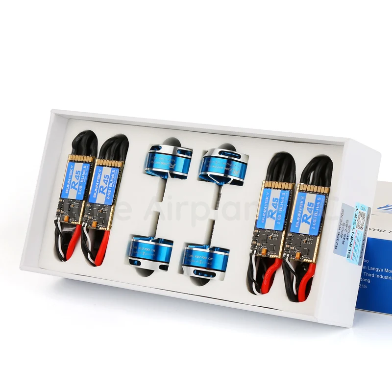 

4pcs Sunnysky R2306 KV2300 KV2500 KV2700 Brushless ESC 45A CW CCW FPV for Racing Drone Multirotor Quadcopter RC Dron