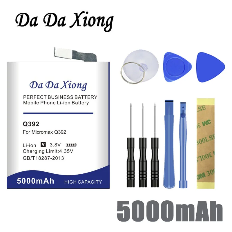 Аккумулятор Da Xiong 5000 мАч Micromax Q392 Для micromax Q392|battery for|battery for micromaxmicromax battery |