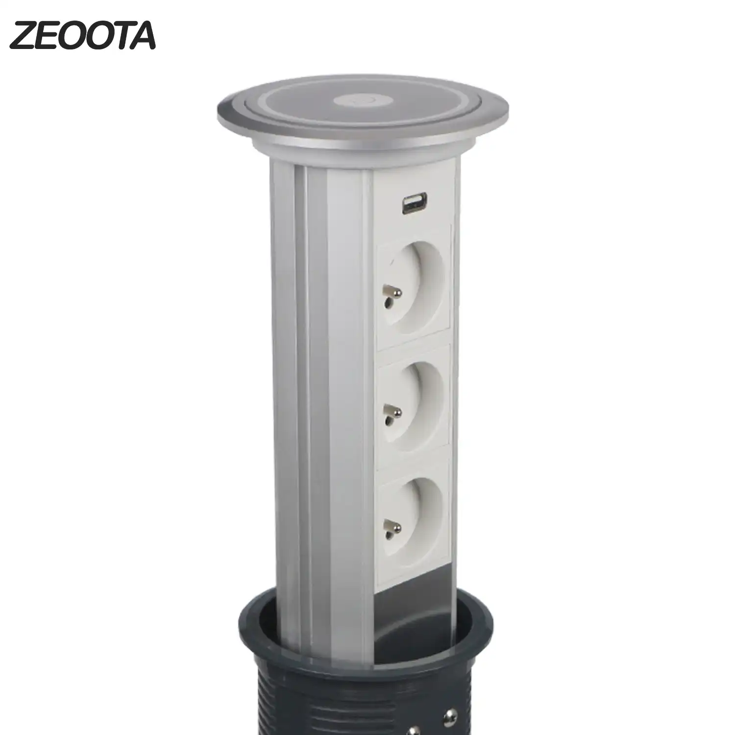 Smart Touch Screen Power Strip Tabletop Socket Automatic Raising