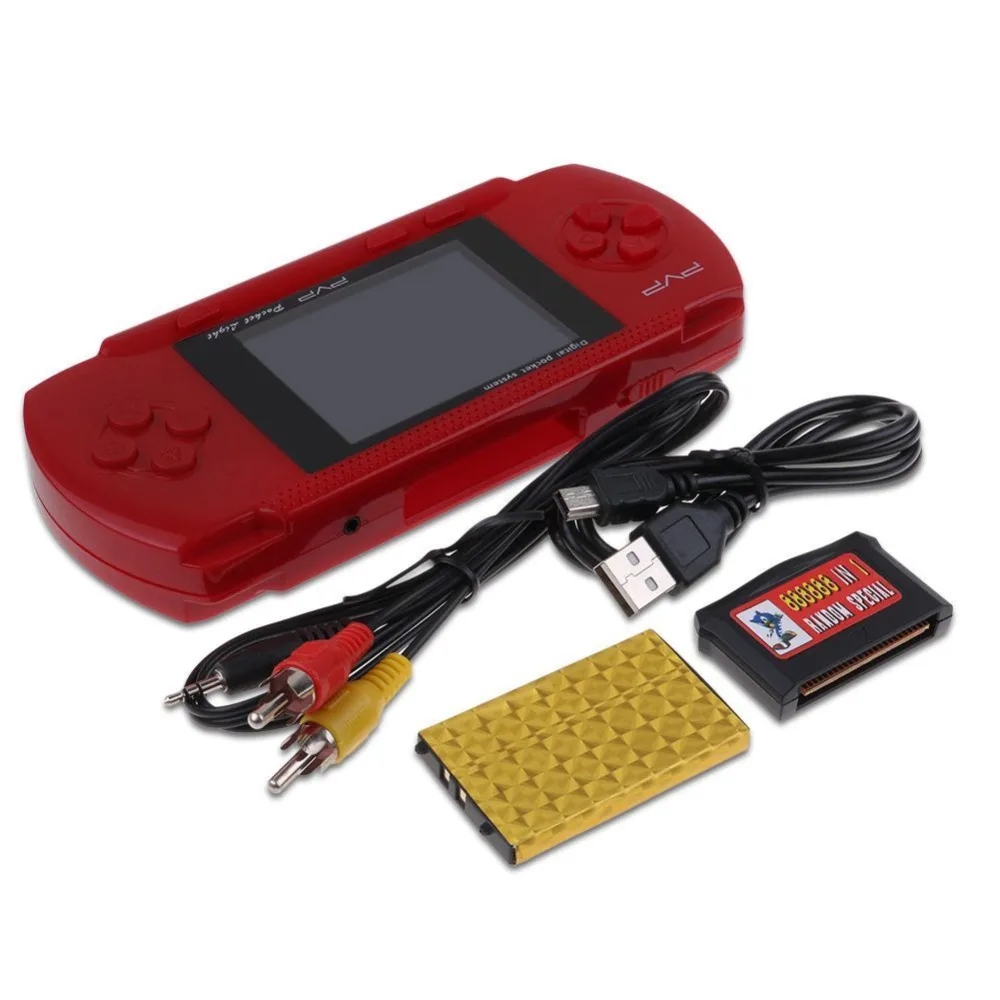 PVP 3000 портативный игровой плеер встроенные 89 игр мини-игровая консоль из семейного детства - Цвет: Red