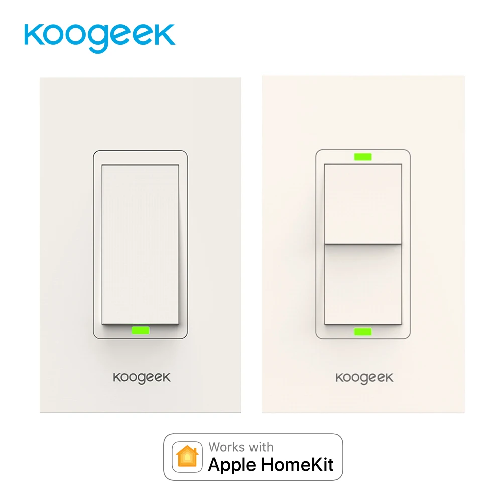

Koogeek Wifi Switch Light Switch for Apple HomeKit Siri Smart Remote Control Wall Switch Monitor Power Consumption[Only for IOS]