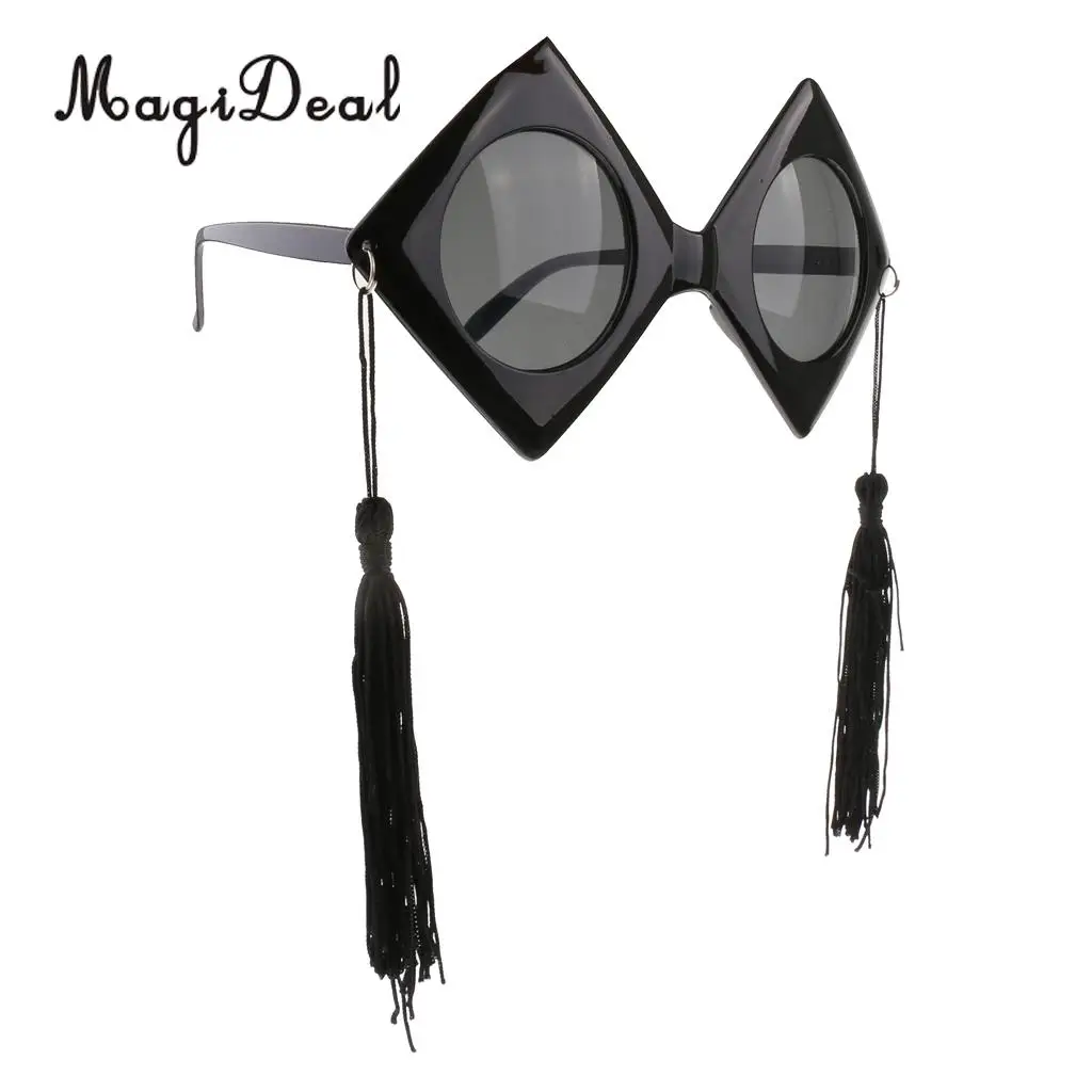 Fun Trencher Cap Sunglasses Graduation Cap Glasses Birthday Party Photo Props Cosplay Costume Accessory