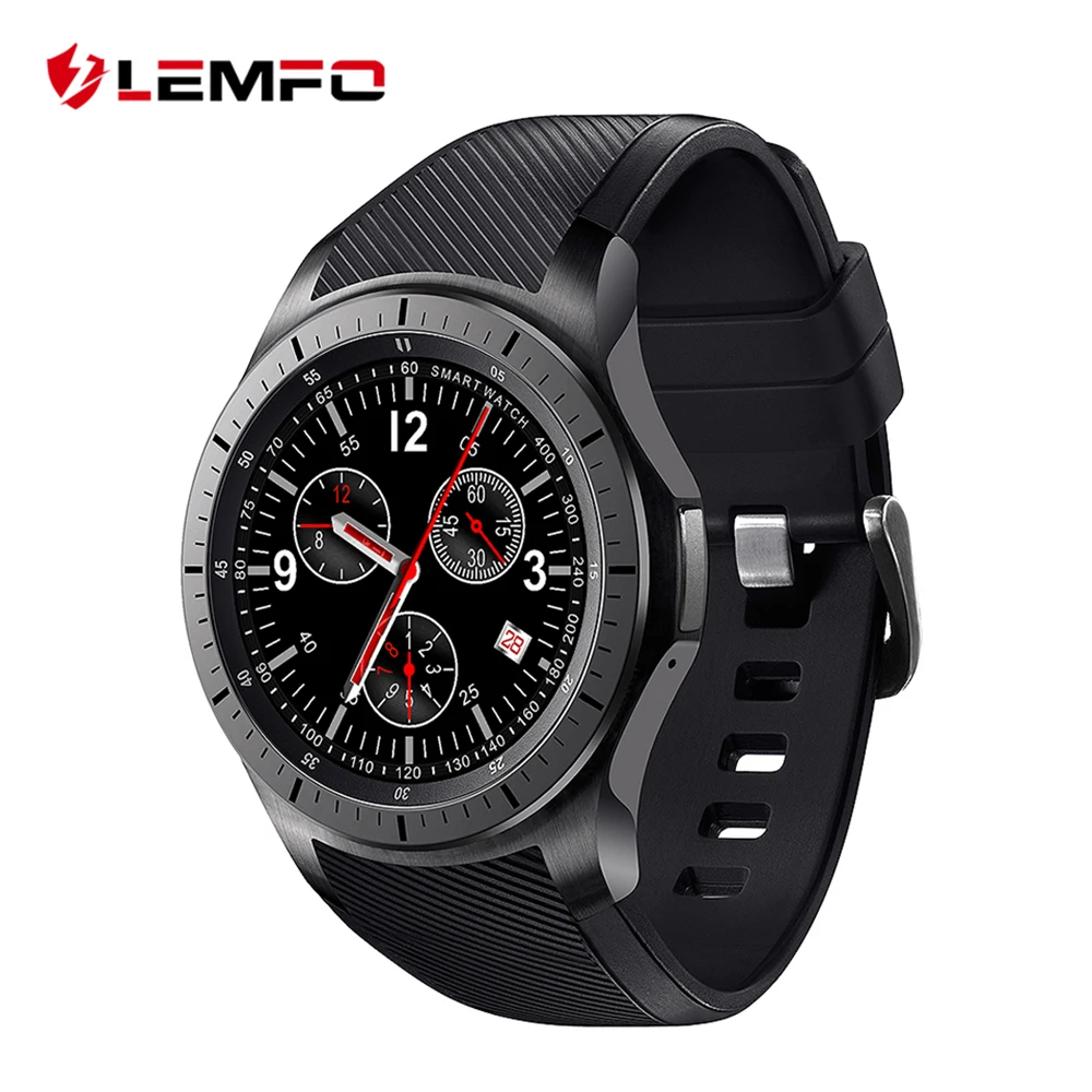  Brand LF16 Android OS 5.1 Smart Watch 512MB+8GB 400*400 1.39 inch Screen MTK6580 Quad Core Smartwatch Support Bluetooth GPS WIFI 