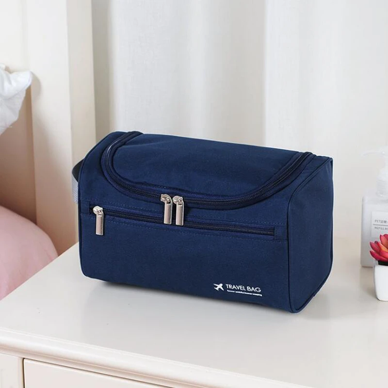  Casual Men Hanging Big Cosmetic Bag Business Makeup Case Women Travel Make Up Zipper Organizer Stor - 32856176751