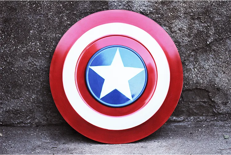 

[Temila] Metal Made 60*60cm The Avengers Civil War Captain America Shield 1:1 Cosplay Steve Rogers model adult costume party toy