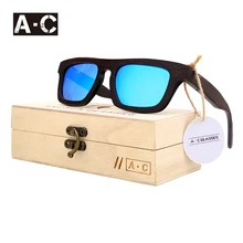 Angcen Hombres Mujeres Diseñador de la Marca gafas de Sol de 100% Natural De Bambú De Madera gafas de Sol Polarizadas UV400 gafas de Sol Gafas De Sol Mujer