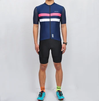 

SPEXCEL 2018 Navy High Quality Cycling Clothing Bike Clothing Breathable Anti-UV Bicycle Wear/Short Sleeve Cycling Jersey Sets