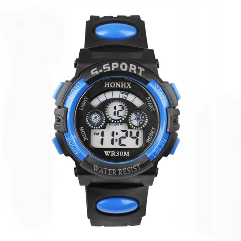 2017 New Waterproof Children Boy font b Watches b font Students Digital LED Quartz Alarm Date