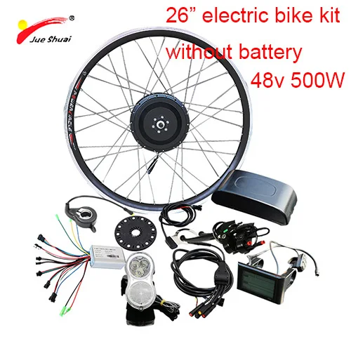 36 в 48 в 500 Вт комплект для переоборудования электрического велосипеда без батареи 2" 26" 700C E велосипед Ebike bicicleta Электрический patinete kit - Цвет: 26in 48V 500W