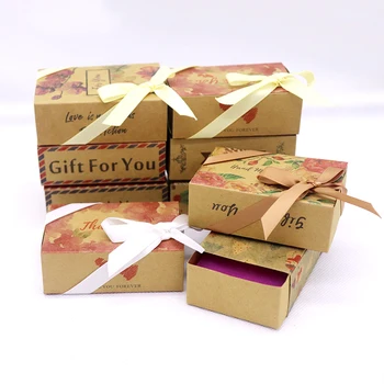 

8.4*5.8*3cm flower box new best selling Designs printed gift box Diy handmade love wedding favor gift Soap Box Baby Shower