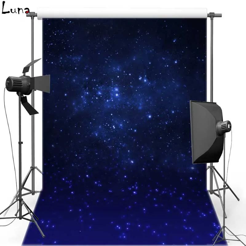 

Night Sky Star Vinyl cloth Photography Background Bright Oxford Backdrop for Children photo studio S1805