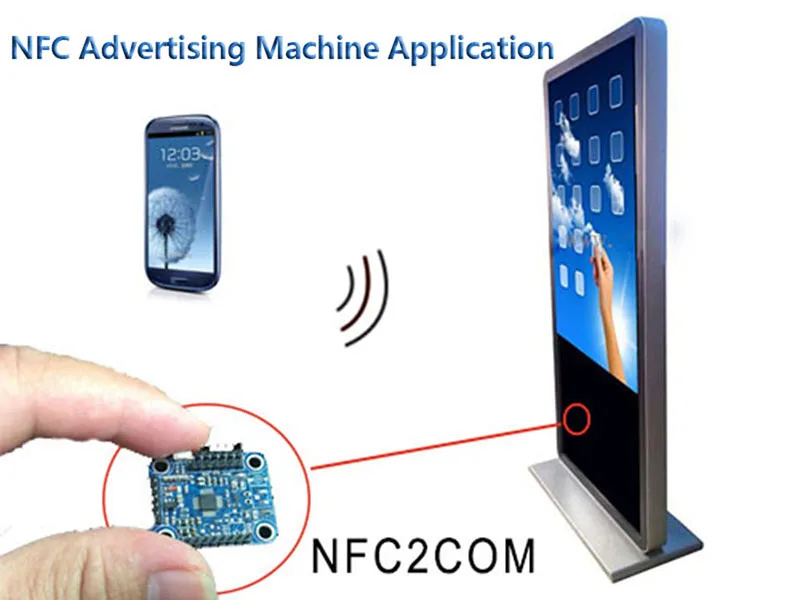 NFC2COM модуль, UART NFC модуль P2P с телефоном, карта эмуляции контроля доступа оплата низкое энергопотребление