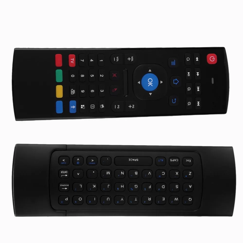 2,4G Smart Remote Управление Air Мышь Беспроводной клавиатура 38 Ключи для MX3 Android Mini PC ТВ Box дистанционного Управление для ноутбука черный