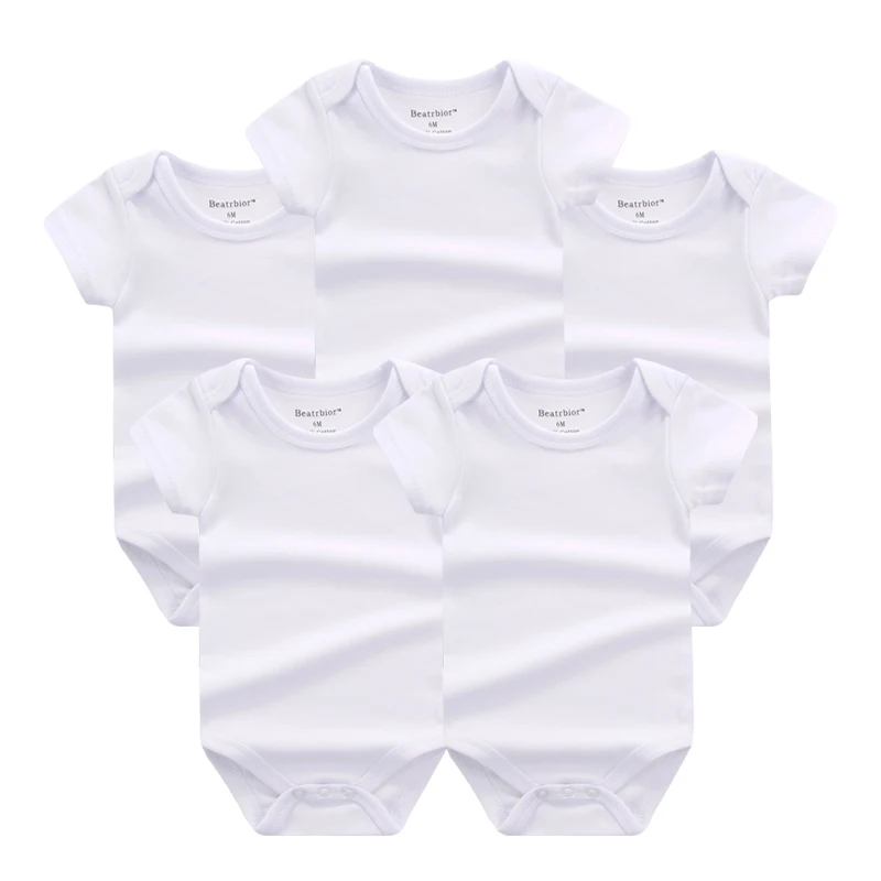 

Beatrbior 5 Pieces/lot Baby Bodysuits Infant Jumpsuit Overall Short Sleeve Body for Newborns Baby Clothing Baby Boy Clothes