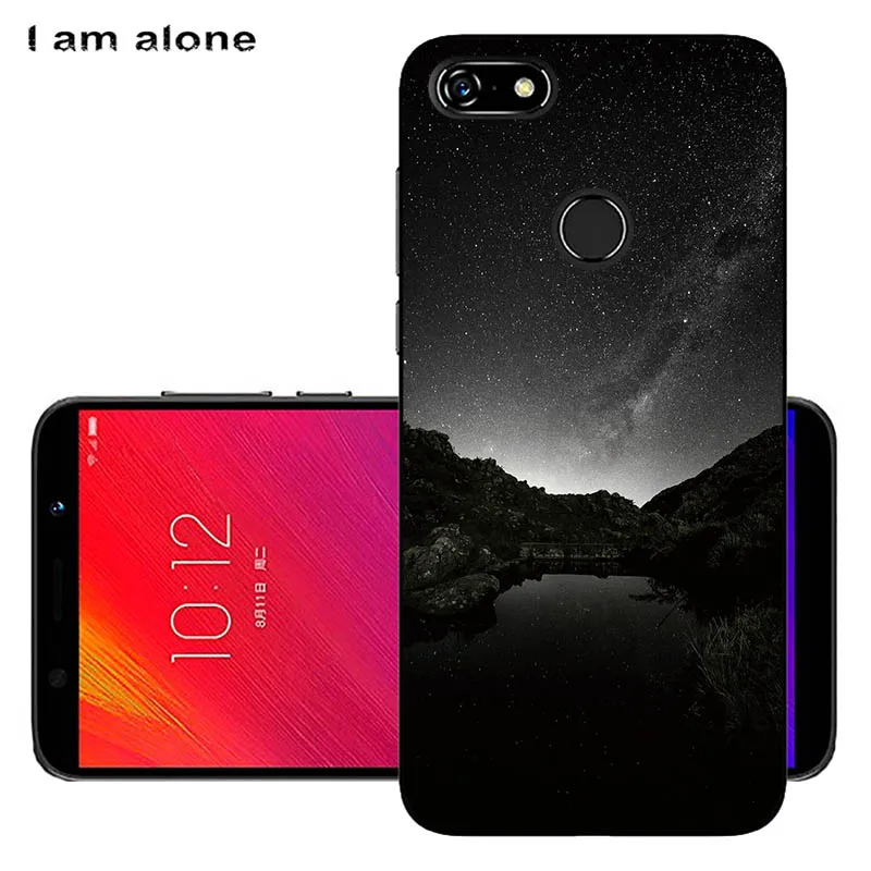 Чехлы для телефонов I am alone для lenovo A5, 5,45 дюймов, модные чехлы из мягкого ТПУ для мобильных телефонов, милые цветные цветочные чехлы для мобильных телефонов - Цвет: Black TPU U34