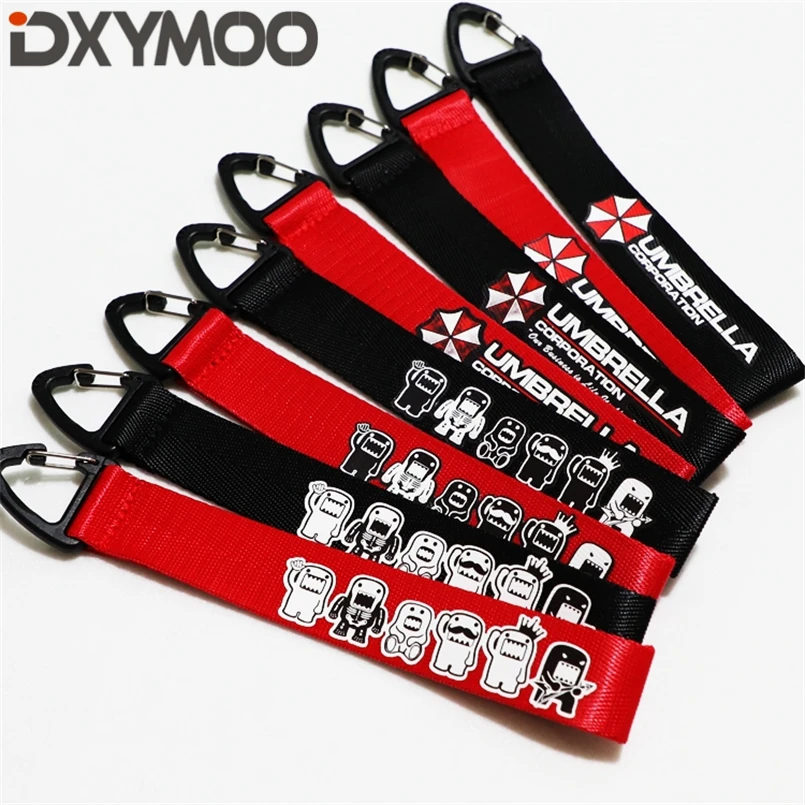 

HF Keychain JDM Cycling Racing Creative PVC Key Ring for Umbrella Resident Evil Domo Bear