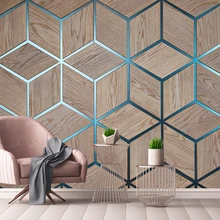 Декоративные обои с геометрическим рисунком древесины линия фон настенная живопись