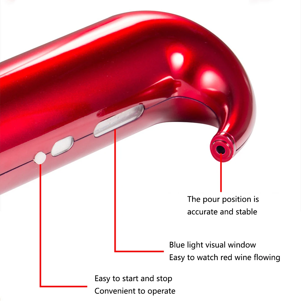 1 шт. Портативный электрический умный быстро отсасывающий Быстрый оксигенаторный Декантер для красного вина аксессуары для прибор для домашнего бара
