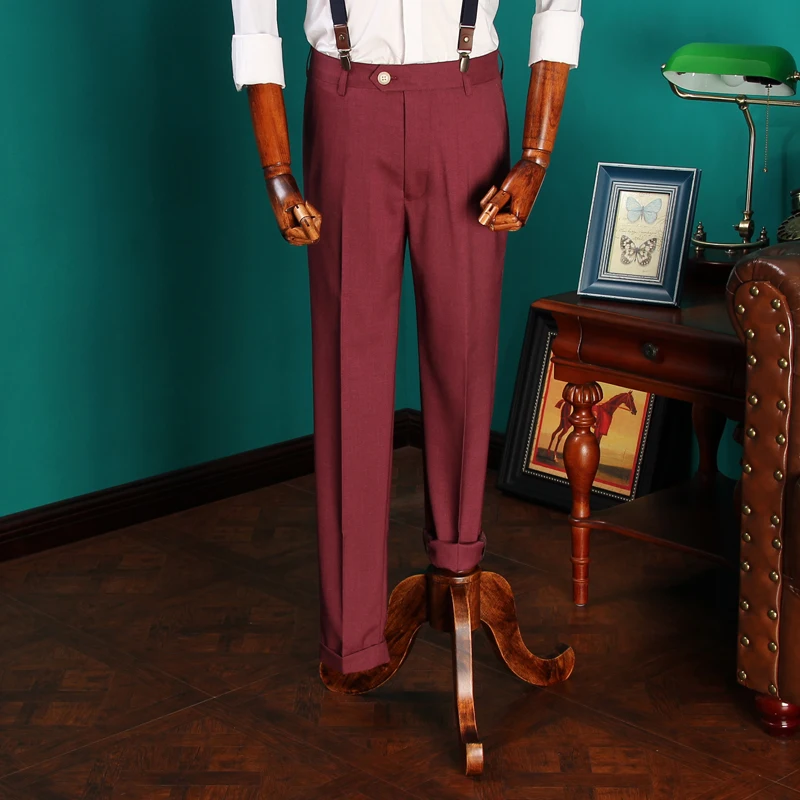 red dress pants