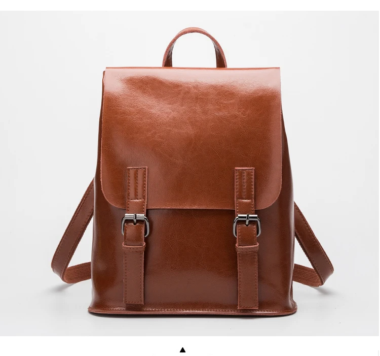  Fashion Designer Genuine Leather Women Backpack Drawstring School Bags For Teenagers Girls Female Travel BackPack (9)