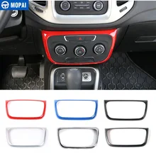 MOPAI ABS Interni Auto Aria Condizionata Interruttore Sul Pannello di Controllo Della Decorazione Adesivi Per Jeep Compass 2017 Up Car Styling