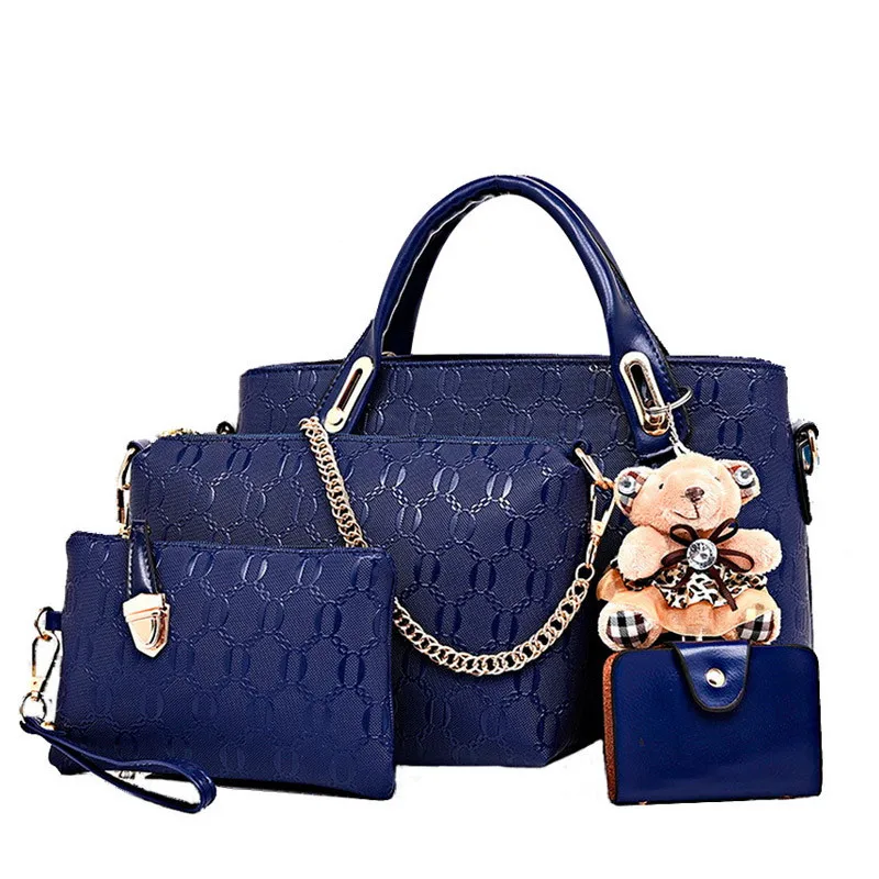 Wholesale 2017 New Fashion Women Composite Bag Brand Messenger Bags Handbags PU Leather Female ...