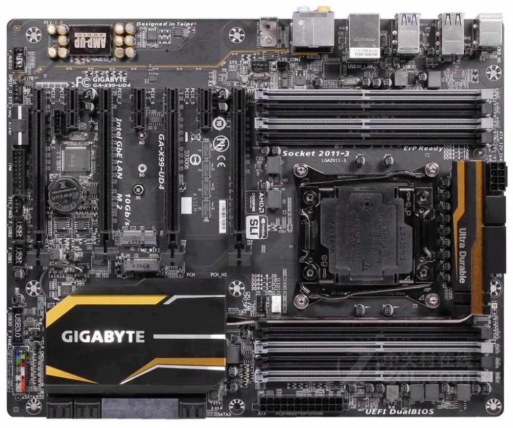 For Gigabyte GA-X99-UD4 Original Used Motherboard X99-UD4 X99 Socket LGA 2011 V3 DDR4 USB3.0 SATA3 PCI-E3.0 | Компьютеры и офис