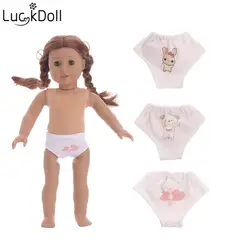 Luckdoll Различные мультфильм трусики для кукол fit 18-дюймовый американские куклы и 43 см кукла, малыш как кукла аксессуары