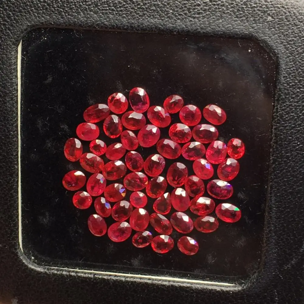 

Ruby 9.84ct Unheat Oval Shape Faceted Natural Pigeon Blood Red Ruby Gems Loose Gemstones Rubi Loose Stones