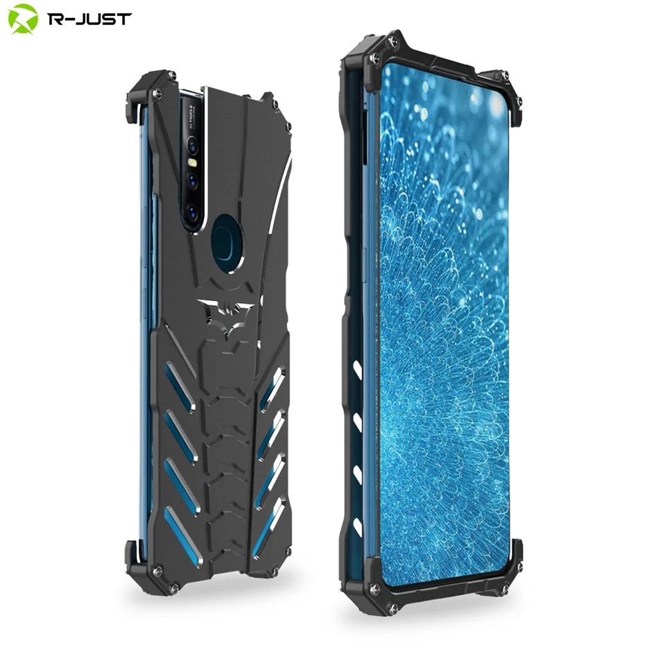 

R-JUST Armor Metal Case For VIVO S1 Pro Slim Aluminum Alloy Bumper Frame Phone Cover For VIVO S1 Protective Case