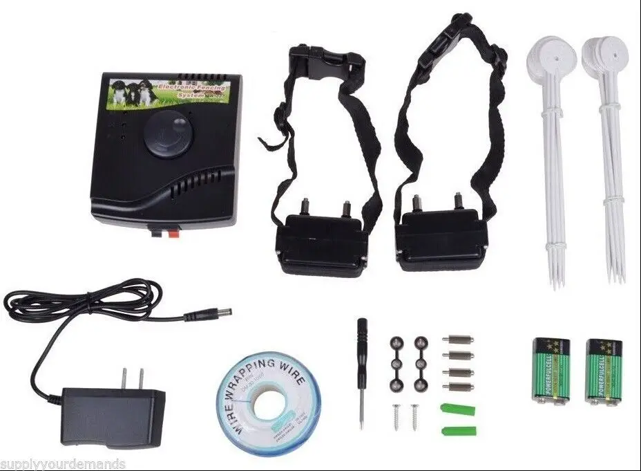 

For 2dogs Electric pet dog collars smart dog fencing system dog fence Underground