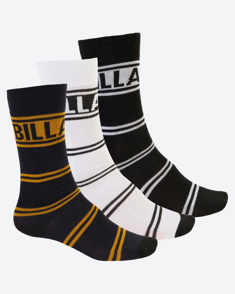 

B TITLE 3 PACK SOCK ASSORTED