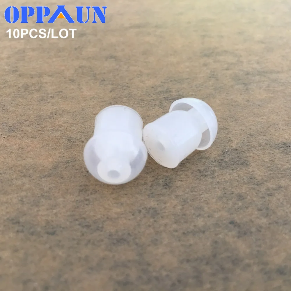 

10PCS bulk order for Replacement clear color Silicone mushroom earbud eartips for Motorola kenwood two way radio earphone