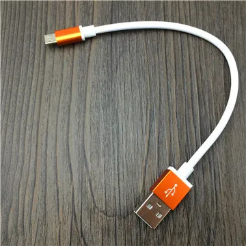 Универсальный короткий 20 см Micro B Мужской USB кабель для передачи данных для смартфонов Android