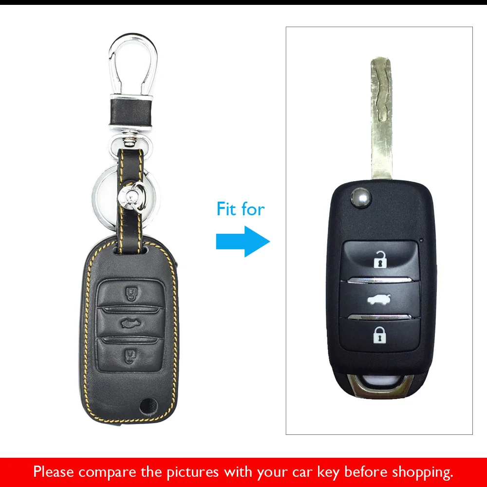 POCHY Auto Schlüsselhülle Für Changan CS75 Eado CS35 Für Raeton CS15 V3 V5  V7 Leder TPU Auto Flip Key Case Schutzhülle Halter Shell Schlüsselanhänger  : : Auto & Motorrad