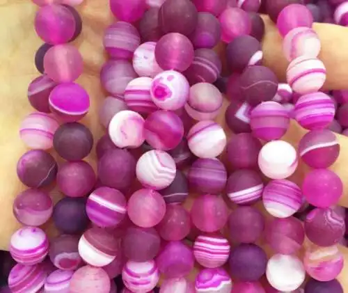 10mm Pink Round Agate beads 15&quot wholesale Fine Fashion women good Bead Length High-quality | Украшения и аксессуары