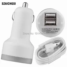 SZAICHGSI USB кабель мобильного телефона зарядное устройство для iPhone 5 5S 6 6 S 6 plus 7 Автомобильное зарядное устройство планшет мобильный телефон зарядное устройство 500 набор