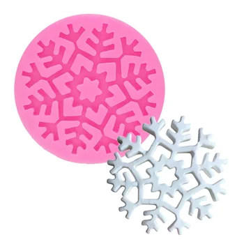 

Sugarcraft Christmas Snowflake Silicone mold fondant mold cake decorating tools chocolate gumpaste mold T1204