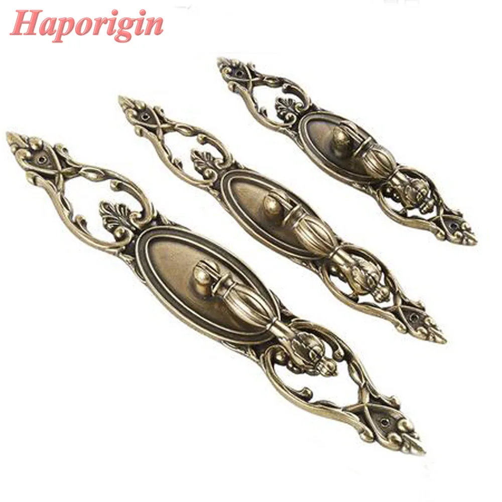 

2x Antique Pendant Kitchen Cabinet Drawer Knobs European Luxury Cupboard Drawer Pulls Vintage Wardrobe Dresser Handles Furniture