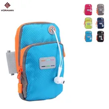 KORAMAN Brand Mobile Phone Sports Arm Bag Men and Women Running Equipment Arm Sleeve Wrist Bag Outdoor Sports Simple