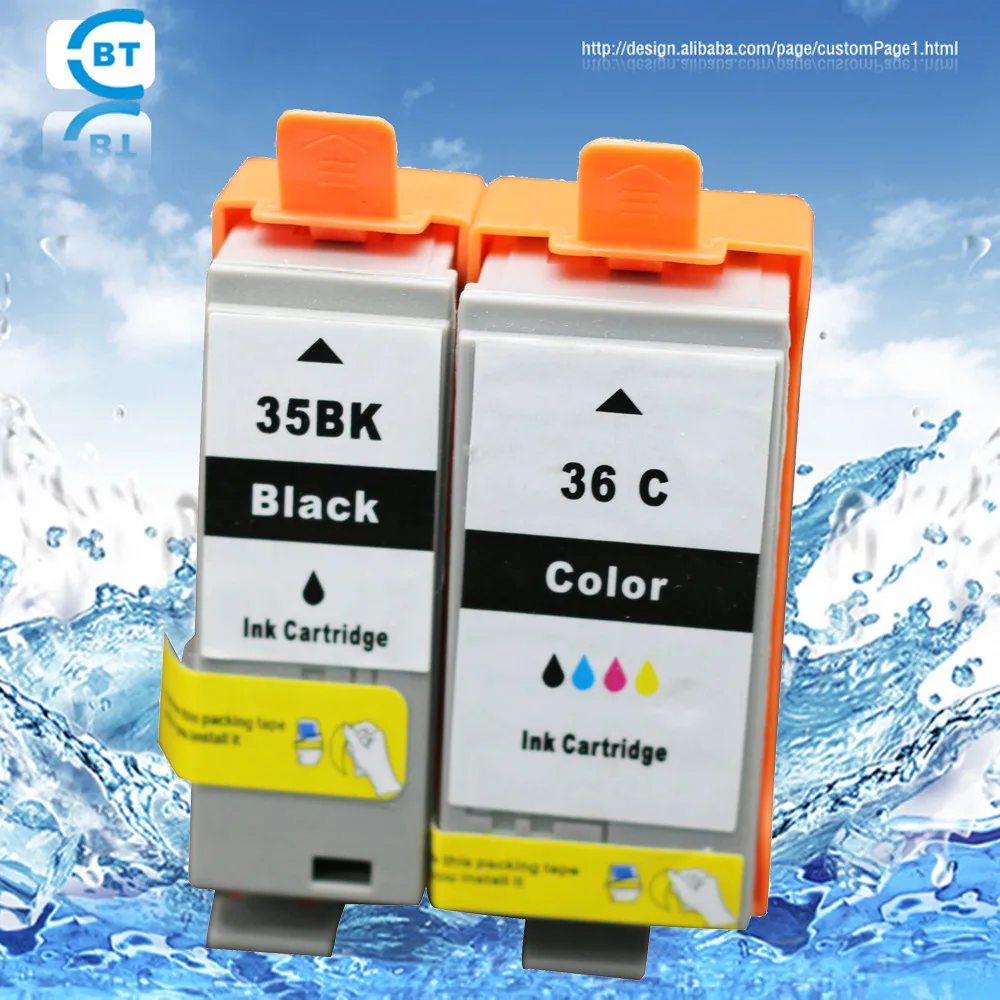 

2PCS Compatible ink cartridge for canon pgi-35bk cli-36c