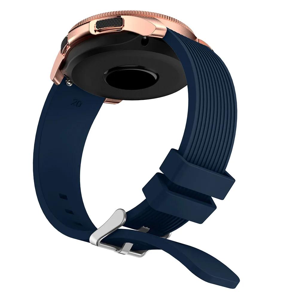 Ремешок силиконовый спортивный для Samsung Galaxy Watch 42 мм 46 20 резиновый браслет S2 Gear S3