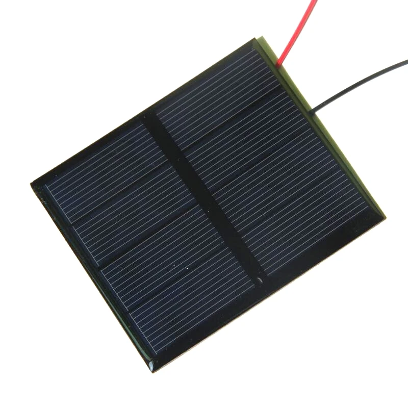 

Hot Sale 12PCS/Lot 0.6W 2V Polycrystalline Solar Panel With Cable Mini Solar Cell DIY Solar Module 82*70MM Free Shipping